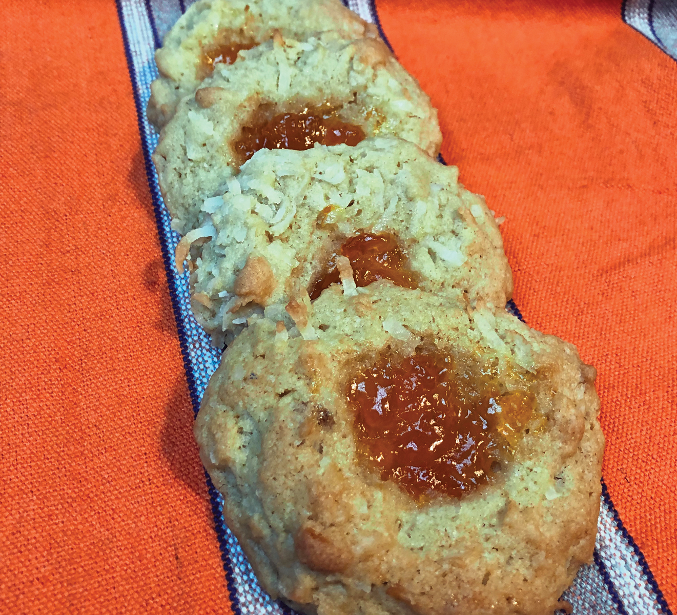 Coconut and Jelly Thumbprint Cookie Recipe - Grit